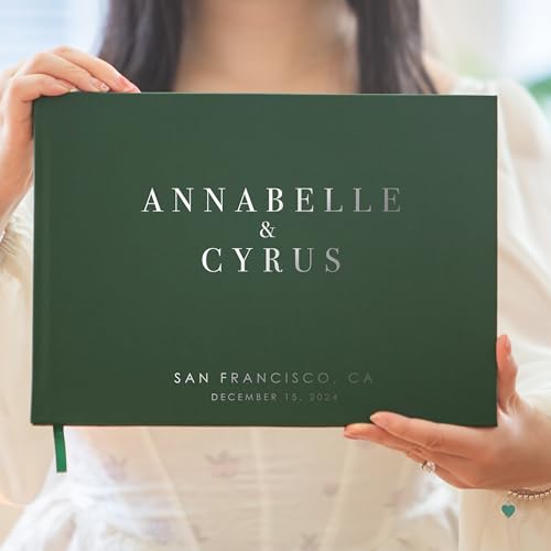 Custom Foil Personalized Guest Book - Style F6