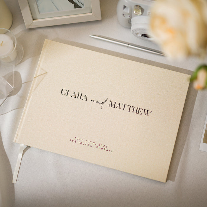 Custom Personalized Guest Book - Style F2