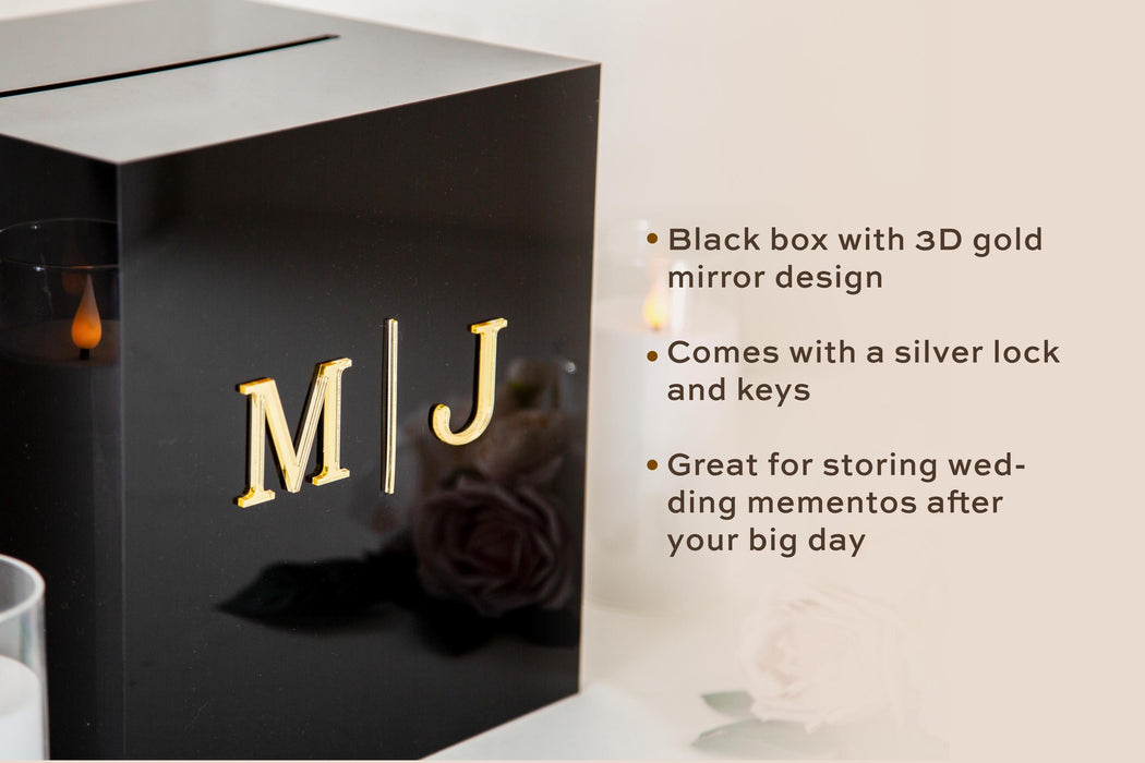 Bundle Wedding Guest Book Alternative and Acrylic Card Box, Cards & Gifts Sign, Custom Wedding Decor Reception Money Box