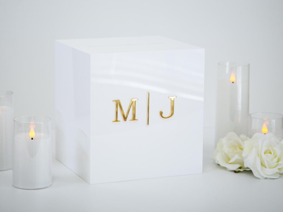 Acrylic Wedding Card Box - Custom Wedding Envelope Box with Lock, Personalized Wedding Decor, Memory Box for Gifts, Money Box