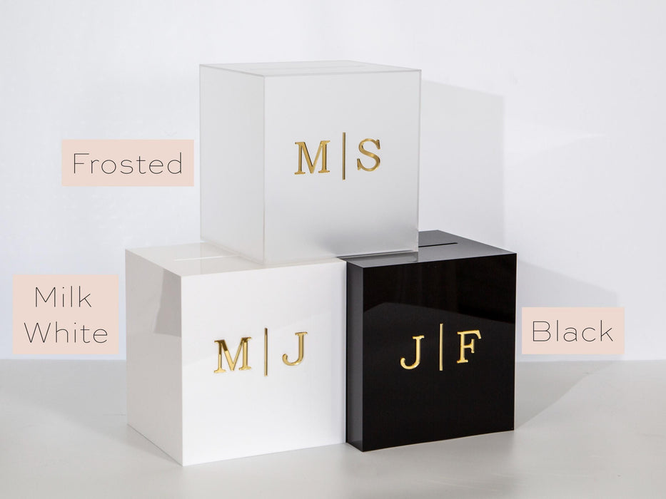 Acrylic Wedding Card Box - Custom Wedding Envelope Box with Lock, Personalized Wedding Decor, Memory Box for Gifts, Money Box