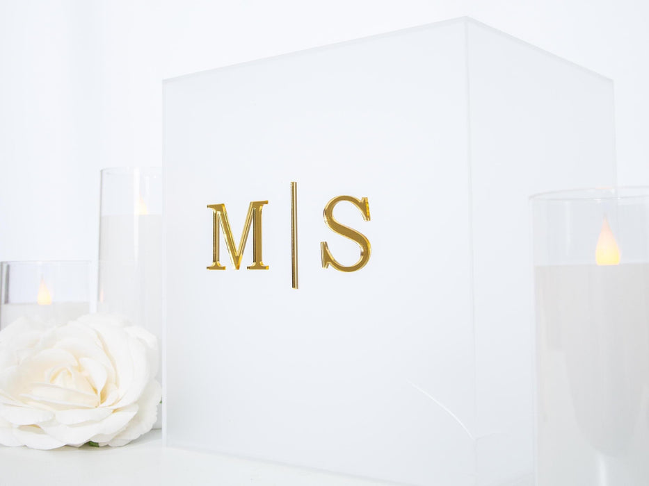 Acrylic Wedding Card Box - Custom Wedding Envelope Box with Lock, Personalized Wedding Decor, Memory Box for Gifts, Money Box