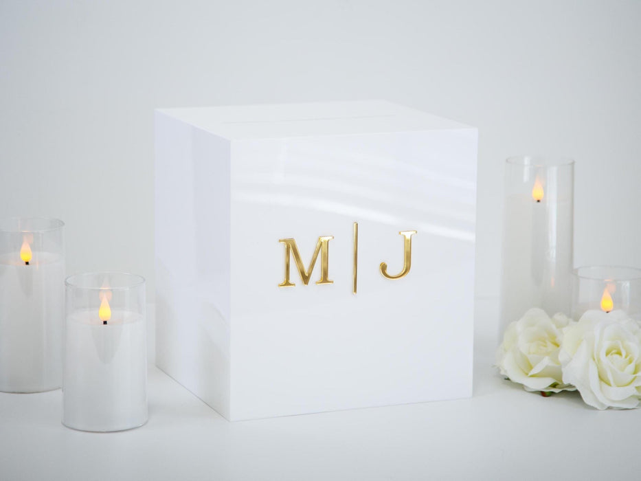 Acrylic Wedding Card Box - Custom Wedding Envelope Box with Lock, Personalized Wedding Decor, Memory Box for Gifts, Money Box
