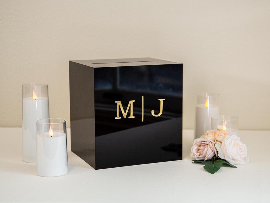 Acrylic Wedding Card Box - Custom Wedding Envelope Box with Lock, Personalized Wedding Decor, Memory Box for Gifts, Money Box