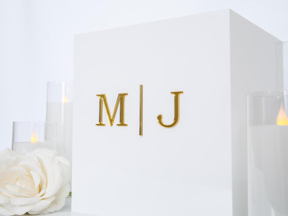 Acrylic Wedding Card Box - Custom Wedding Envelope Box with Lock, Personalized Wedding Decor, Memory Box for Gifts, Money Box