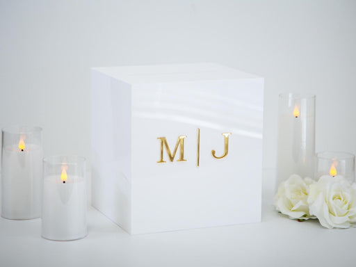 Acrylic Wedding Card Box - Custom Wedding Envelope Box with Lock, Personalized Wedding Decor, Memory Box for Gifts, Money Box