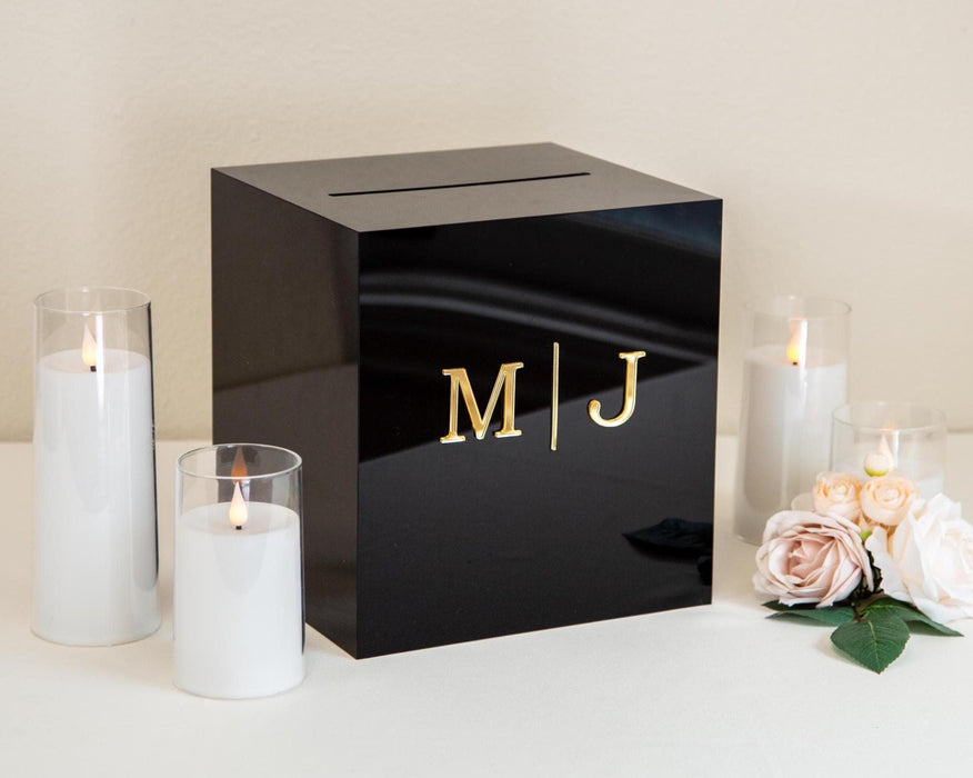 Acrylic Wedding Card Box - Custom Wedding Envelope Box with Lock, Personalized Wedding Decor, Memory Box for Gifts, Money Box