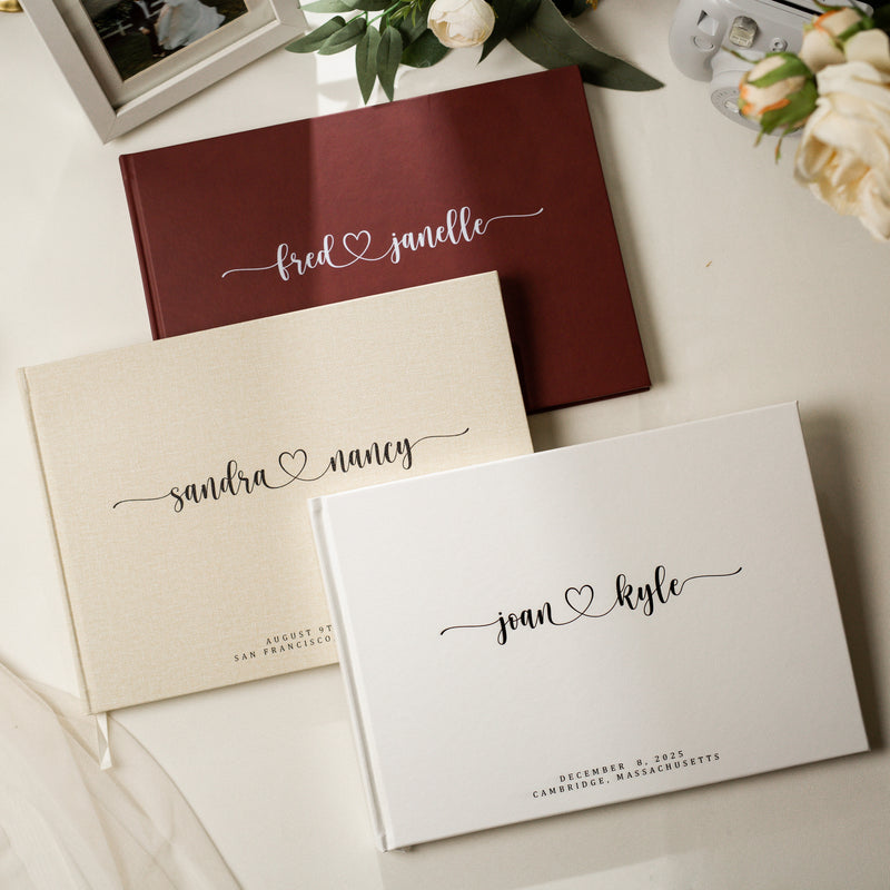 Custom Personalized Guest Book - Style F6