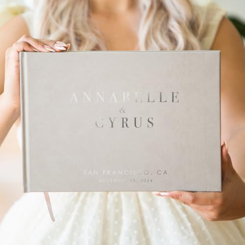 Custom Foil Personalized Guest Book - Style F6