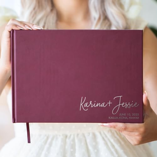 Custom Foil Personalized Guest Book - Style F4