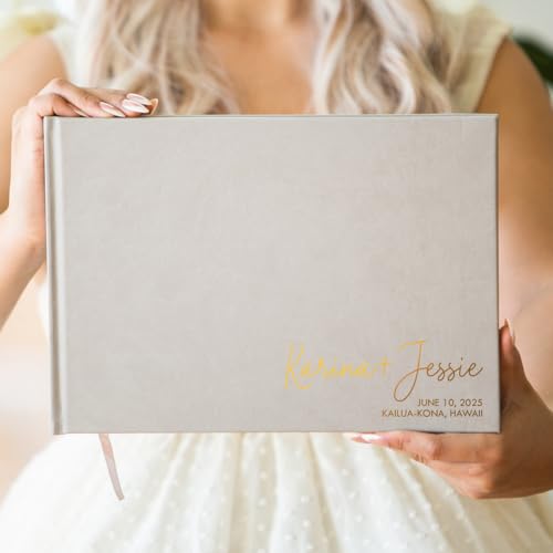 Custom Foil Personalized Guest Book - Style F4