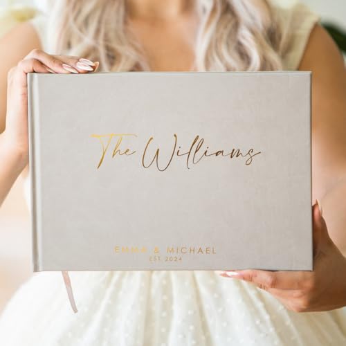 Custom Foil Personalized Guest Book - Style F1