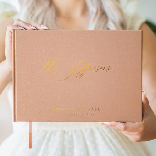 Custom Foil Personalized Guest Book - Style F5