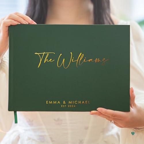 Custom Foil Personalized Guest Book - Style F1