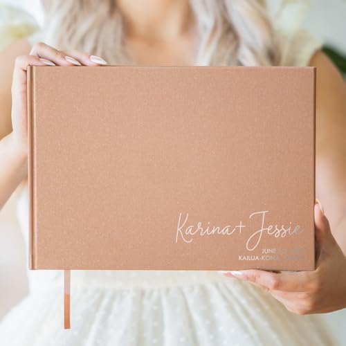 Custom Foil Personalized Guest Book - Style F4