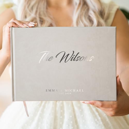 Custom Foil Personalized Guest Book - Style F2