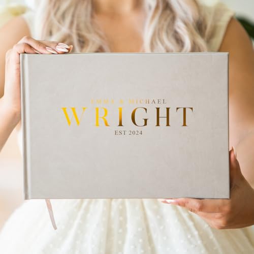 Custom Foil Personalized Guest Book - Style F3