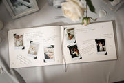 Personalized Wedding Book Set with Guestbook Vow Books (Design 1) - Custom Large 11.5 x 8.5 Guest Signin Book, 5.75 x 4 Vow Books for Marriage Ceremony Reception, Gift for Engaged Couple, Eggshell
