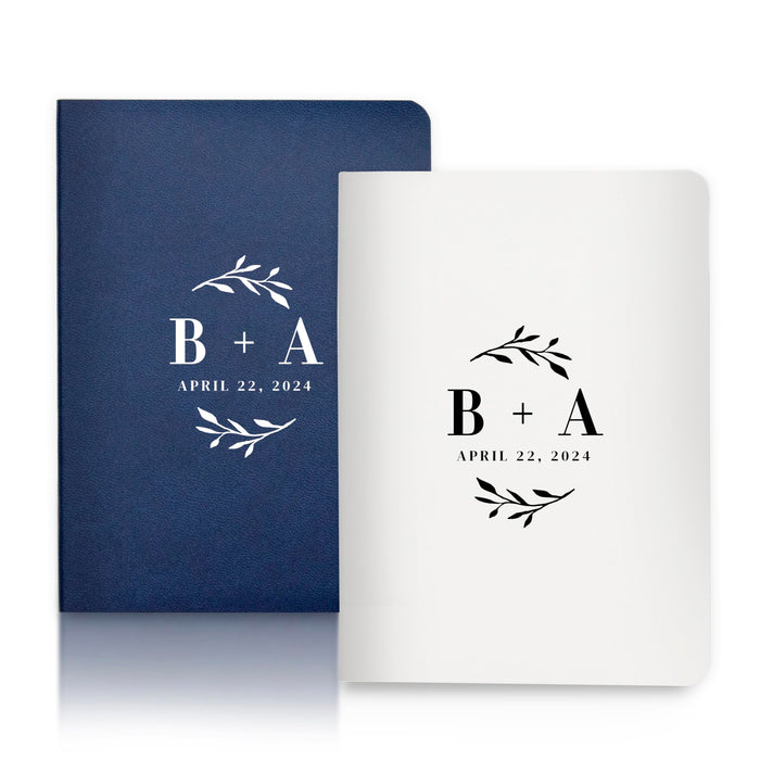 Personalized Soft Cover Initial Vow Books