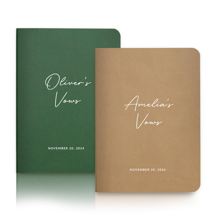 Personalized Soft Cover Custom Name Vow Books