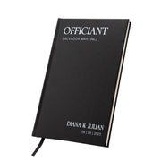 MUUJEE Custom Officiant Book - Personalized Modern Minimalist Notebook Custom Journal Gift for Pastor Ministers Sermon Wedding Ceremony, 32 PAges, 140gsm Thick Lined Paper, 5.25 x 8.25" (Design3)