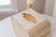 Wedding Card Box (Design 1 Clear) - Reception Table Money Cash Gift Favor Honeymoon Fund Collecting Storage Holder for Birthday Graduation Party Quinceanera Bridal Baby Shower Decor, 9.5" x 7.5"
