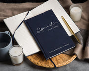MUUJEE Custom Officiant Book - Personalized Modern Minimalist Notebook Custom Journal Gift for Pastor Ministers Sermon Wedding Ceremony, 32 PAges, 140gsm Thick Lined Paper, 5.25 x 8.25" (Design2)