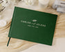 Personalized Foil Guest Book - 11.5 x 8.5 Custom Guestbook with Foliage Customizable Names Date Cover, Hardcover Polaroid Book for Sign in at Wedding Reception Baby Bridal Shower Party