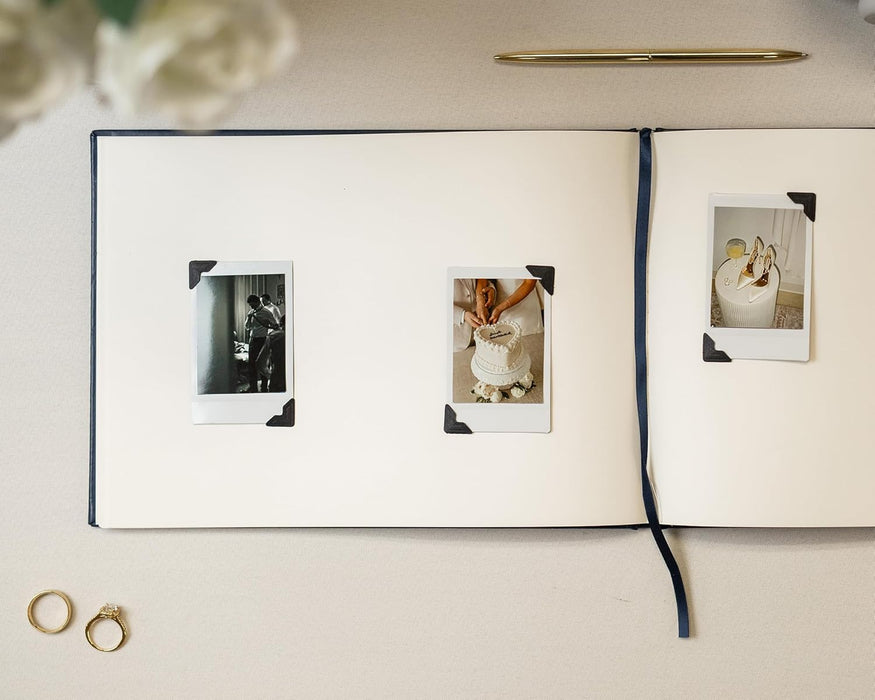 Custom Linen Wedding Guest Book Custom Photo Guest Book Weddng