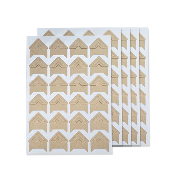 5 Sheets Brown (120 Photo Corner Stickers)