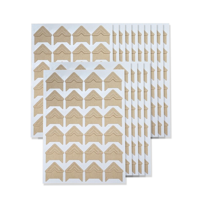 15 Sheets Brown (360 Photo Corner Stickers)