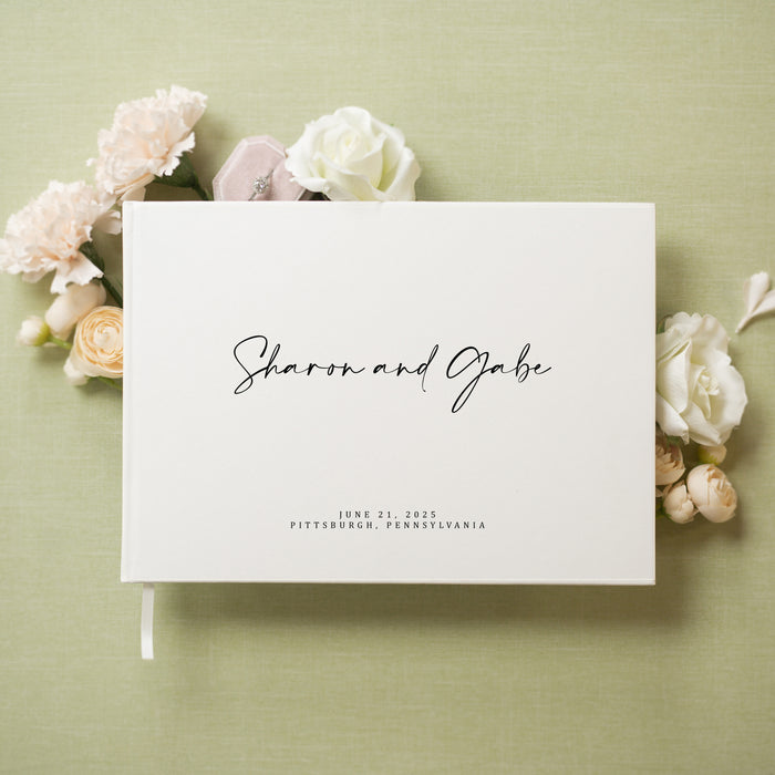 Custom Personalized Guest Book - Style F1