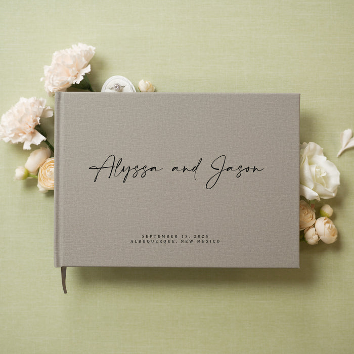 Custom Personalized Guest Book - Style F1