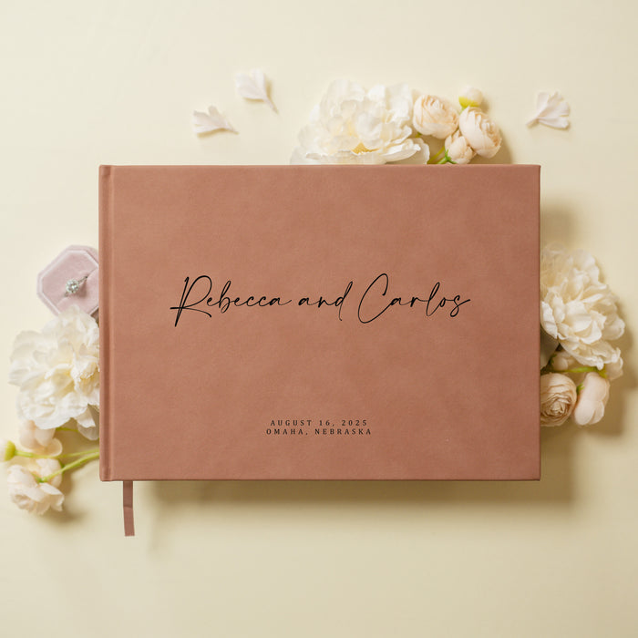 Custom Personalized Guest Book - Style F1