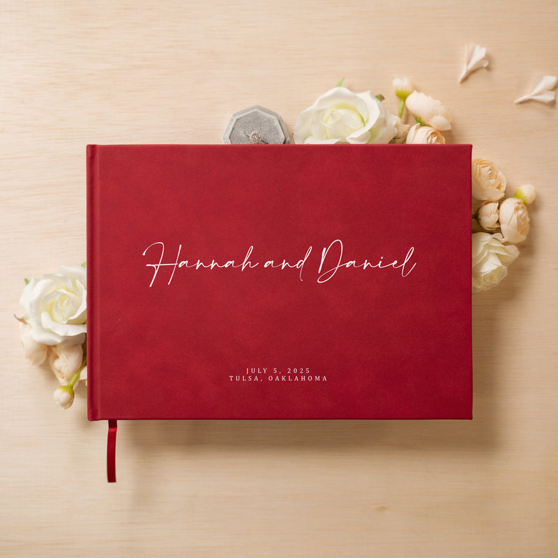 Custom Personalized Guest Book - Style F1