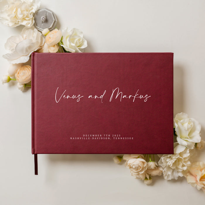 Custom Personalized Guest Book - Style F1