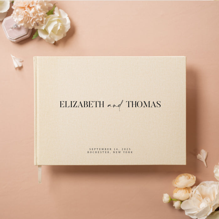 Custom Personalized Guest Book - Style F2