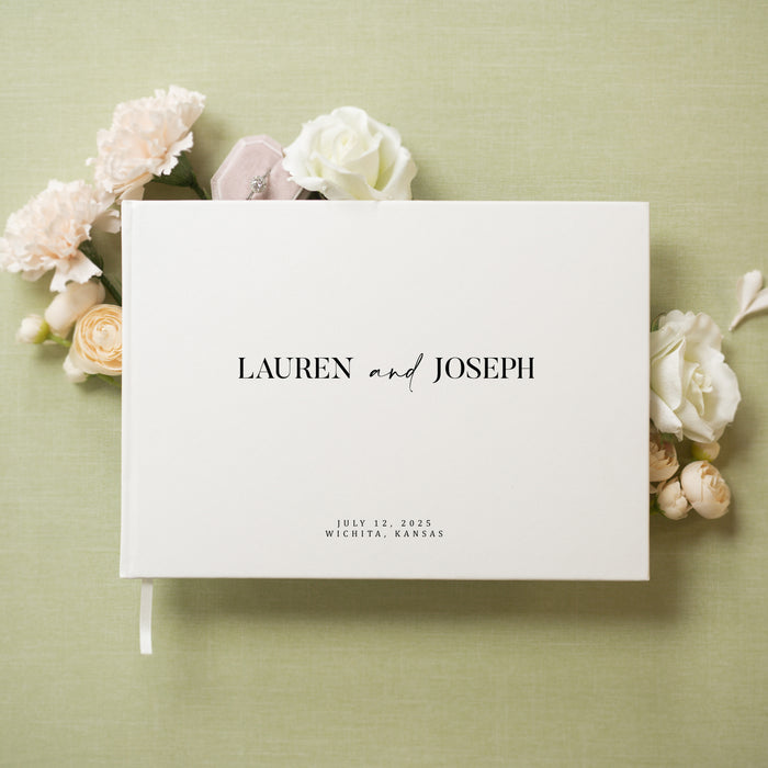 Custom Personalized Guest Book - Style F2