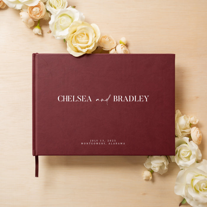 Custom Personalized Guest Book - Style F2