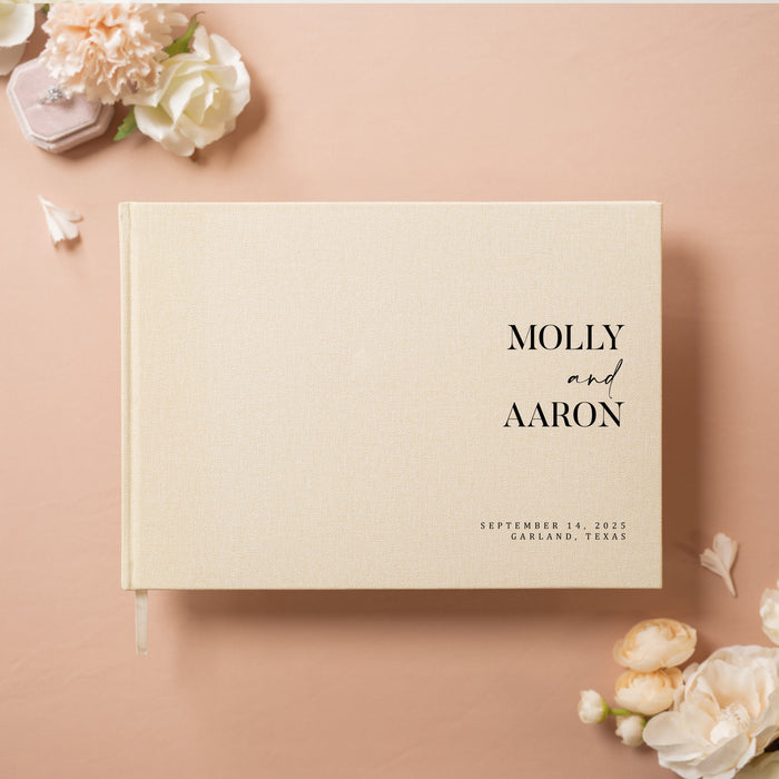 Custom Personalized Guest Book - Style F3