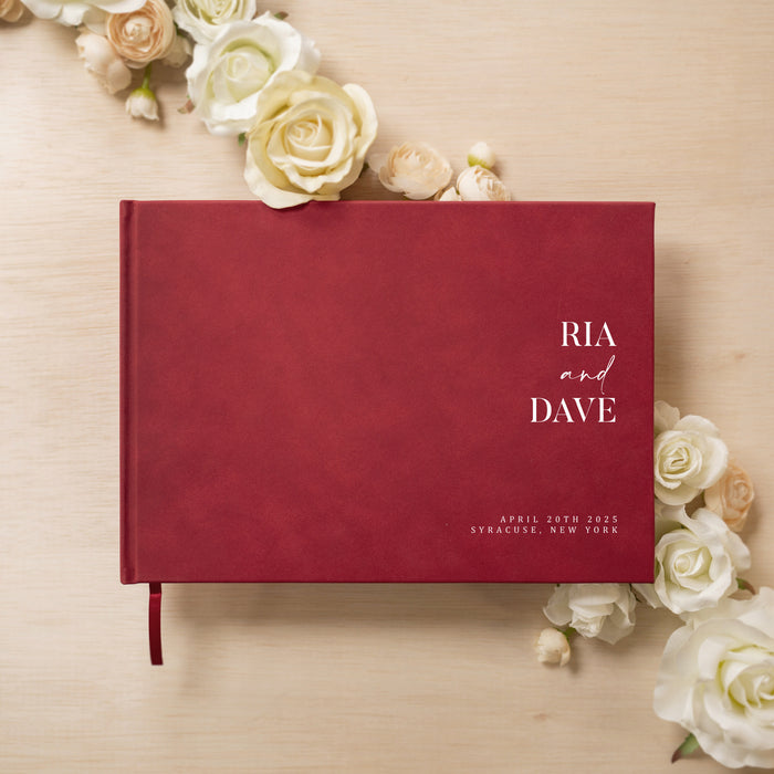 Custom Personalized Guest Book - Style F3