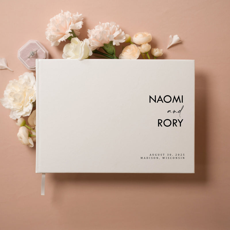 Custom Personalized Guest Book - Style F4