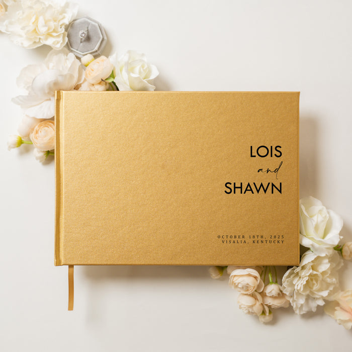 Custom Personalized Guest Book - Style F4