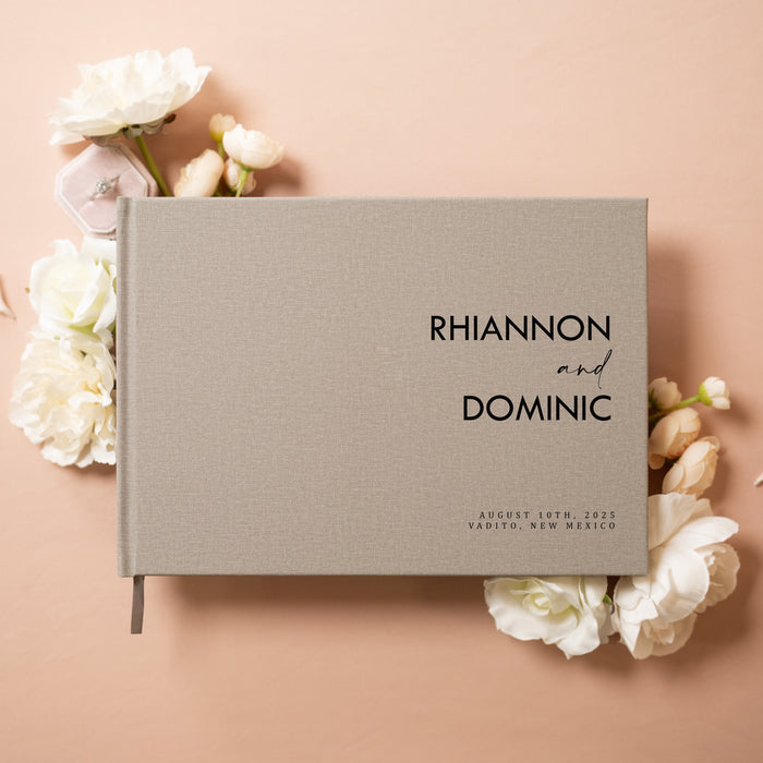 Custom Personalized Guest Book - Style F4