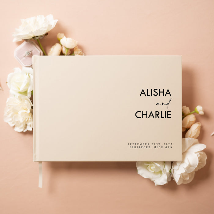 Custom Personalized Guest Book - Style F4