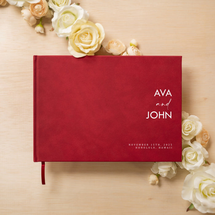 Custom Personalized Guest Book - Style F4