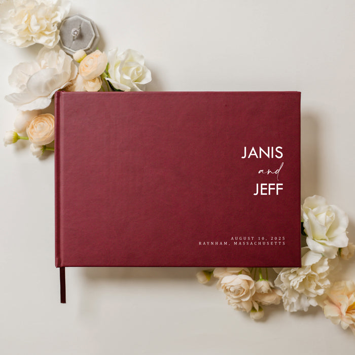 Custom Personalized Guest Book - Style F4