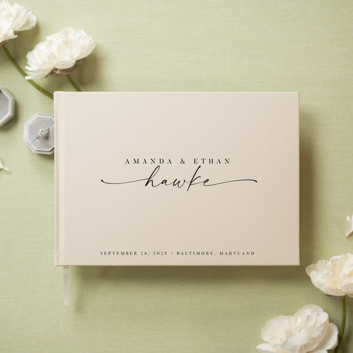 Custom Personalized Guest Book - Style F5