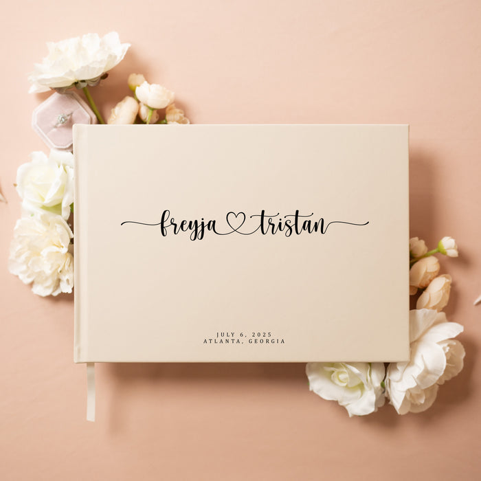 Custom Personalized Guest Book - Style F6