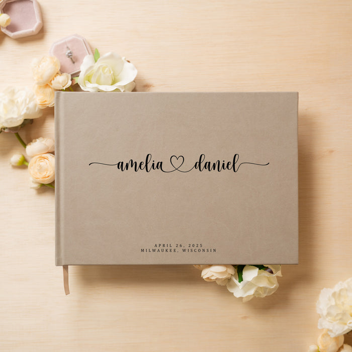 Custom Personalized Guest Book - Style F6